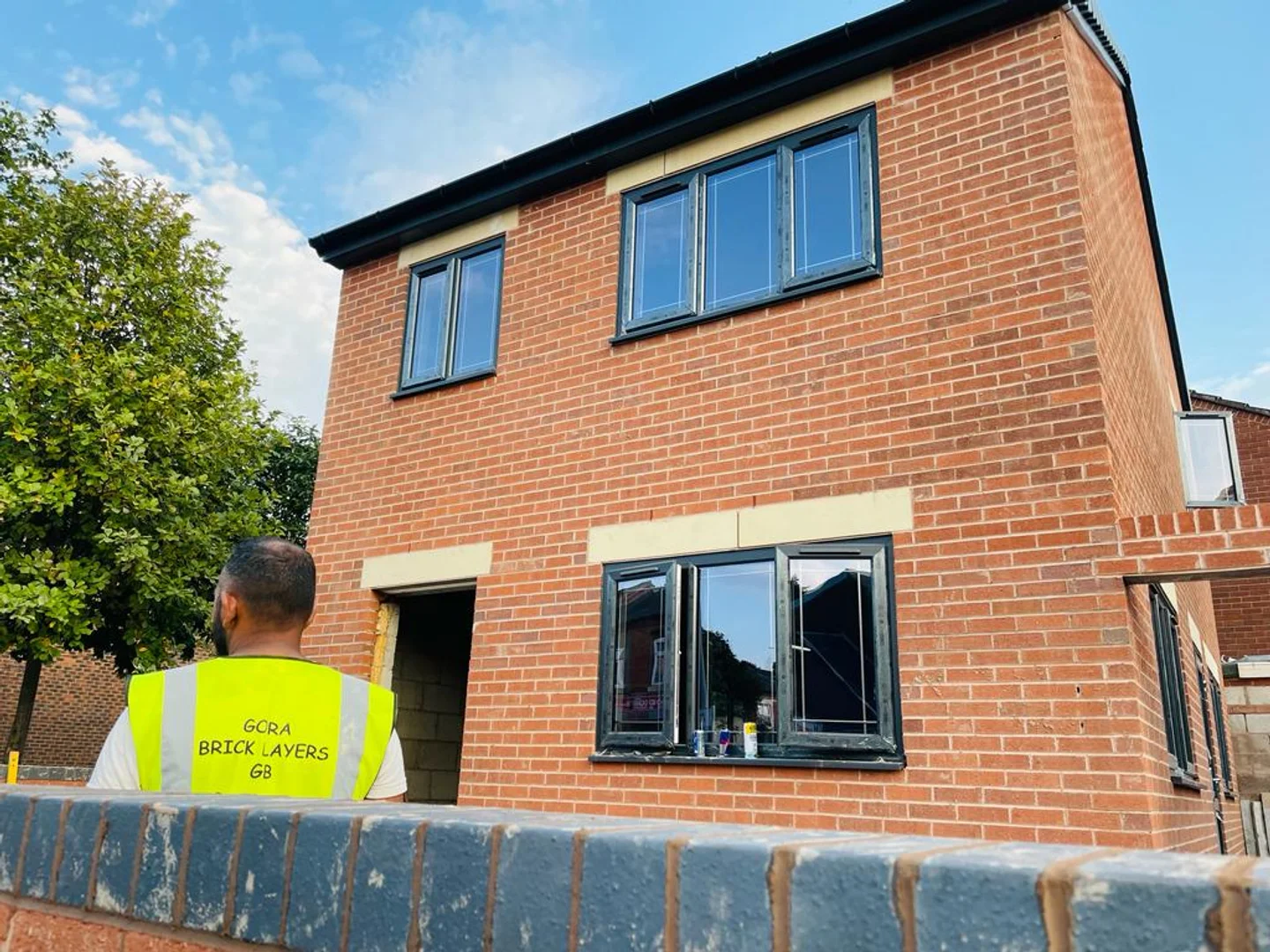 Gora Bricklayers porch and conservatory base construction process