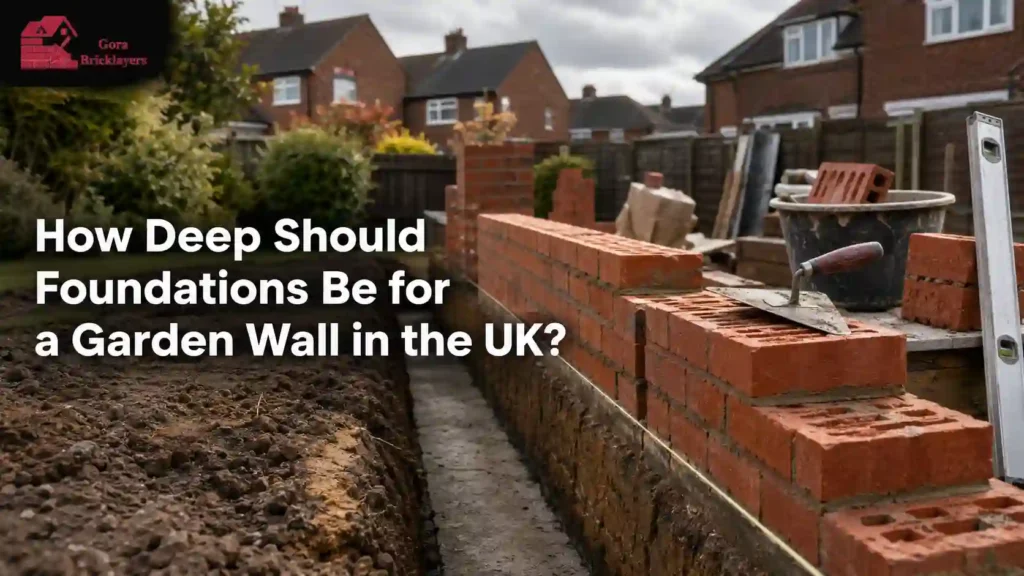 How deep should foundations be for a garden wall in the UK? Foundation depth guide.